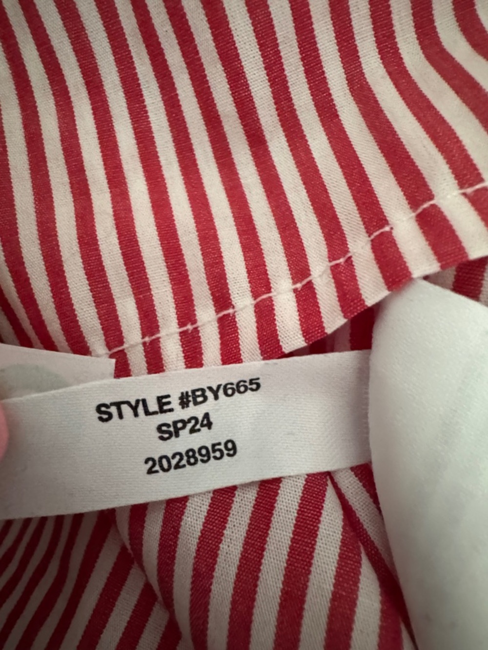 J Crew Ruffle-trim button-up shirt in striped cotton poplin size M - Picture 9 of 10